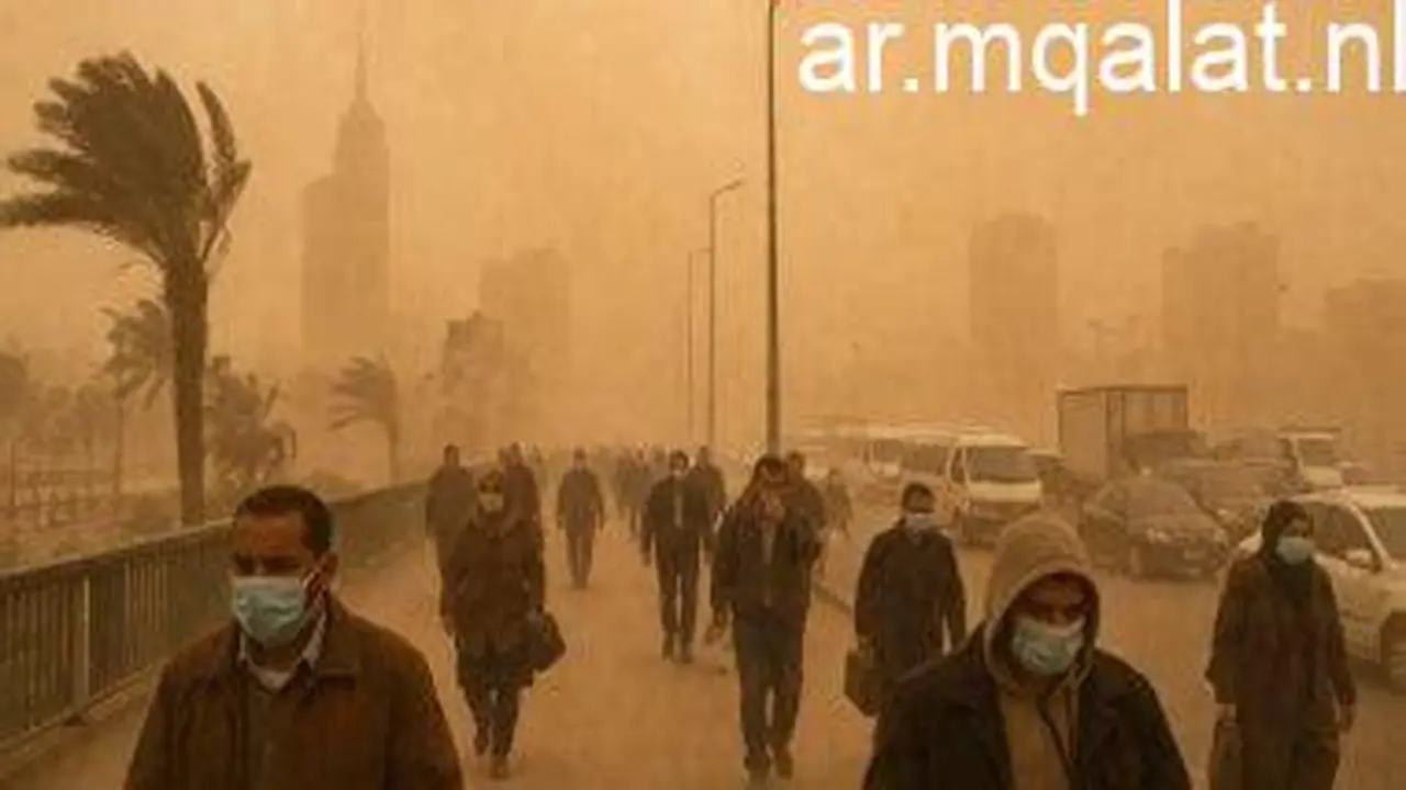 الأرصاد تحذر من انخفاض الرؤية وتدعو لارتداء الكمامات في عدة محافظات مصرية